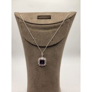 Bomb Party Silver tone Rainbow stone Necklace